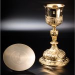 Pozlaćeni liturgijski kalež sa patenom od mesinga model 10-114-M