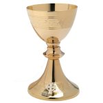 Pozlaćeni liturgijski kalež sa patenom od mesinga model 10-724