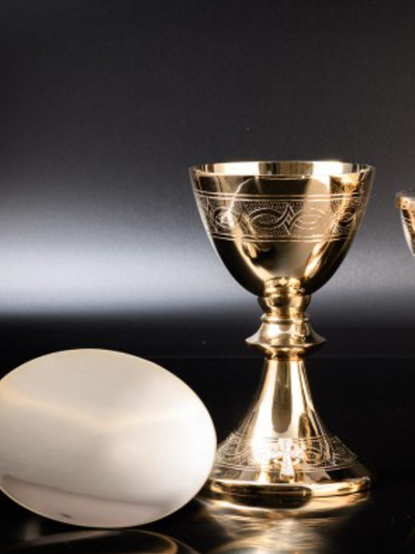 Pozlaćeni liturgijski kalež sa patenom od mesinga model 10-724
