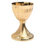 Pozlaćeni liturgijski kalež sa patenom od mesinga model 10-725