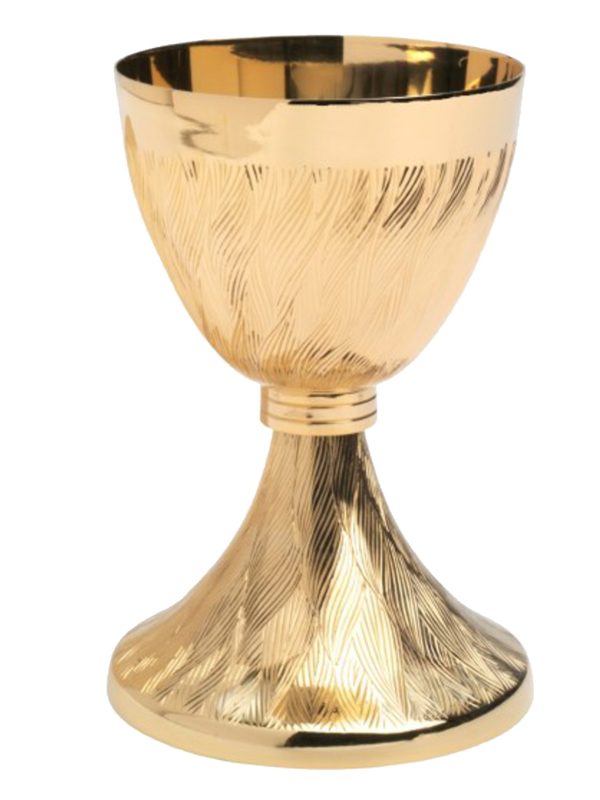 Pozlaćeni liturgijski kalež sa patenom od mesinga model 10-725