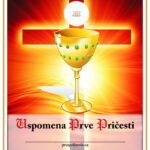Uspomena na Svetu Pričest - crvena