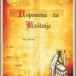 Uspomena na Krštenje sa zlatnim motivom