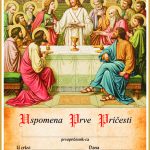 Uspomena na Prvu svetu pričest s Isusom i apostolima