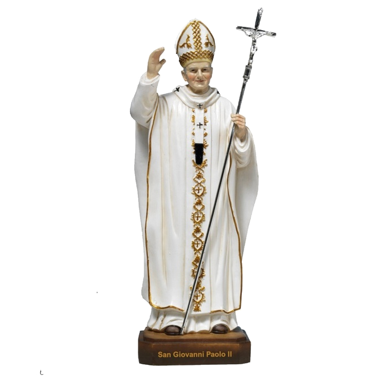 Kip svetog Ivana Pavla II. 29,7 cm Kip svetog Ivana Pavla II. – ručno oslikan (29,7 cm)