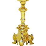 Svijećnjak za uskrsnu svijeću od mesinga 50 cm