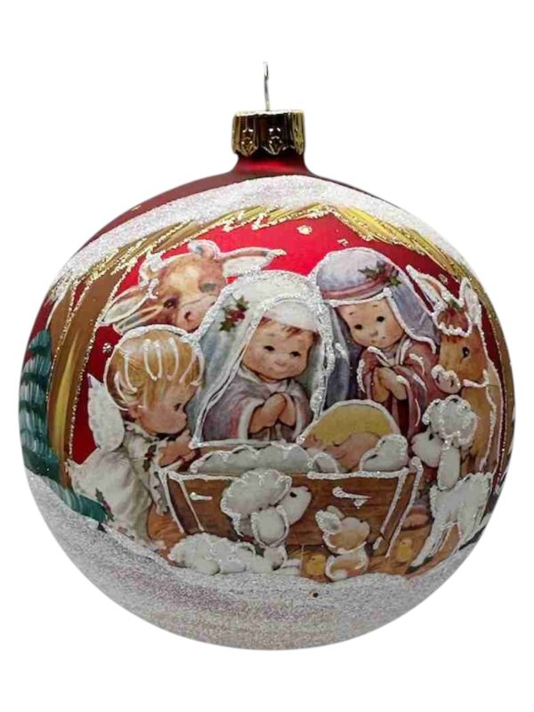 Staklena božićna kugla “BIMBI CRVENA” 15485
