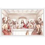Slika Posljednja večera Valenti – print na drvu sa srebrnim detaljima Miro Silver®