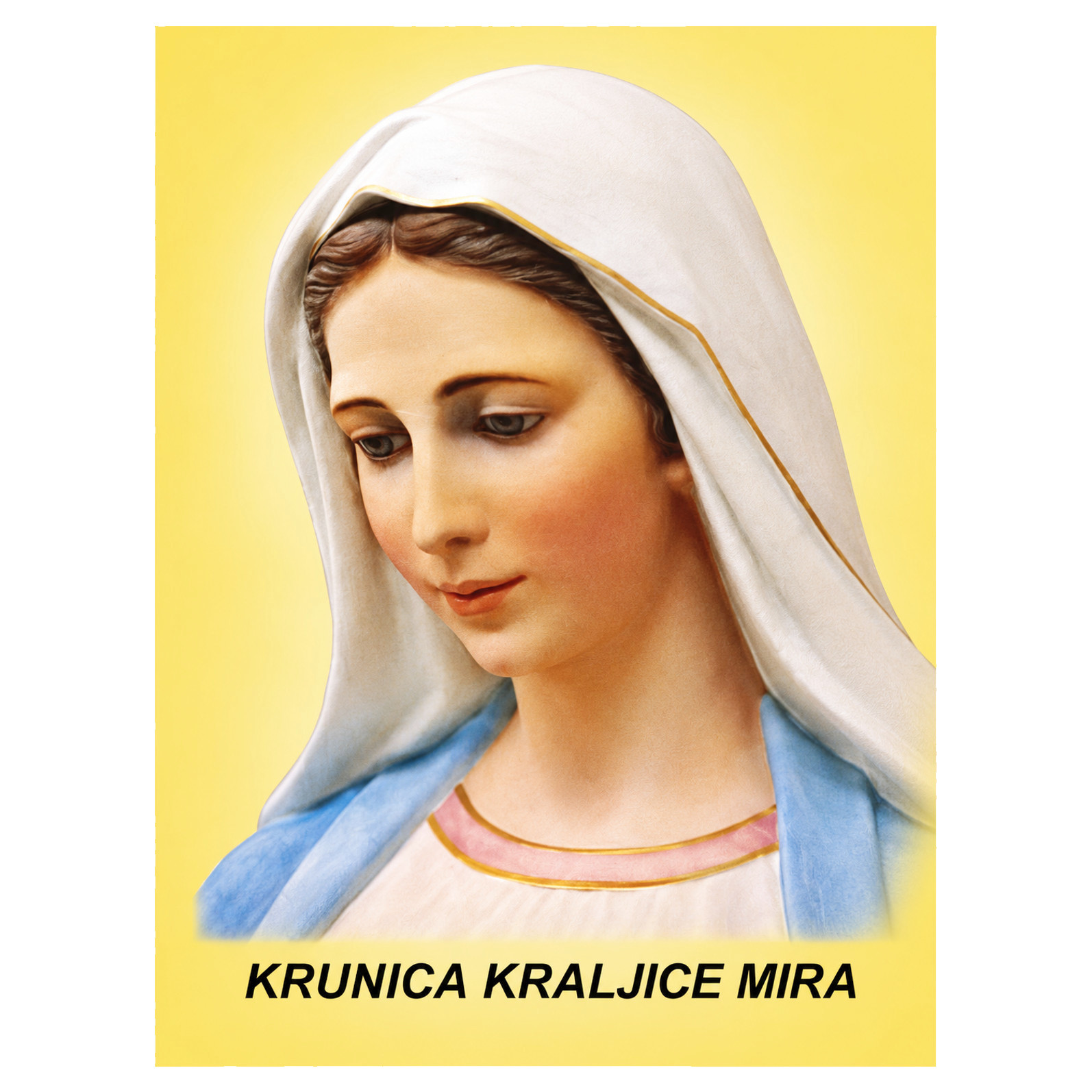letak kraljica slika Krunica Kraljice Mira s molitvom u zaštitnom pakiranju