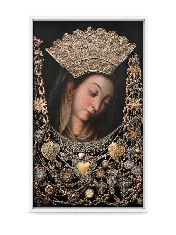 slika Gospa Sinjska – bijeli okvir