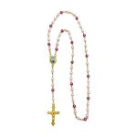 Gospina krunica s medaljicom Gospe Fatimske i bisernim perlicama