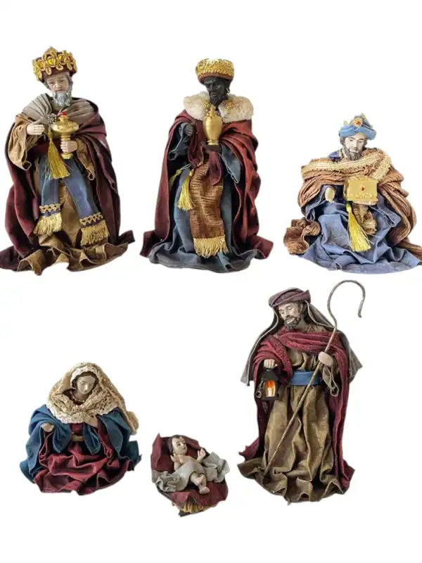 Jaslice komplet obučene K119 20 cm 6 figura