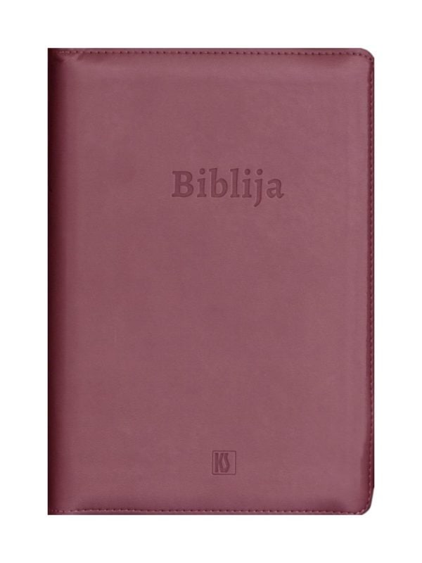 Džepna Biblija sa zatvaračem u bordo boji