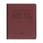 Jeruzalemska Biblija u etuiju sa zatvaračem i zlatorezom smeđa