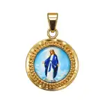 Ogrlica s medaljicom Gospe – nehrđajući čelik - Slika 3