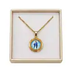 Ogrlica s medaljicom Gospe od nehrđajućeg čelika