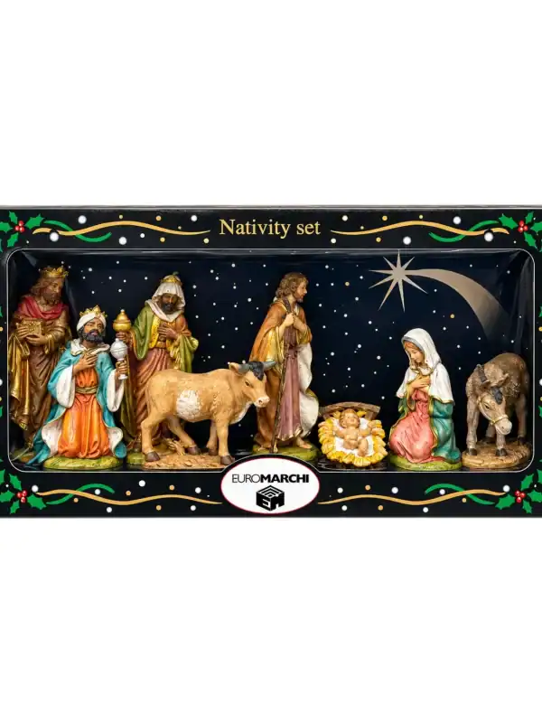 Jaslice 13 cm N601 Euromarchi – komplet 8 figura